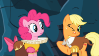 100283 - animated applejack hug pinkie_pie.gif