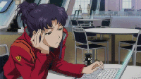 Misato-Katsuragi-Is-Bored-Browsing-The-Internet-On.gif