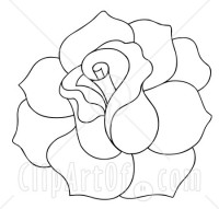 19151-Clipart-Illustration-Of-A-Black-And-White-Line-Drawing-Of-A-Blooming-Rose-Ready-To-Be-Colored-In.jpg