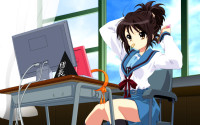 Konachan.com - 24283 computer duplicate ponytail seifuku suzumiya_haruhi suzumiya_haruhi_no_yuutsu.jpg