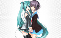 Konachan.com - 66165 hatsune_miku headphones nagato_yuki suzumiya_haruhi_no_yuutsu vocaloid white.jpg