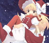 Genso.ws 62535 blonde_hair christmas fang hat kirisame_marisa long_hair sakeko socks.jpg