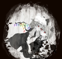 503781 - 2girls bad_id blood flandre_scarlet momosesumomo monochrome multiple_girls red_eyes rumia touhou wings.jpg