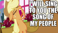 225 - applejack macro meme singing.jpg