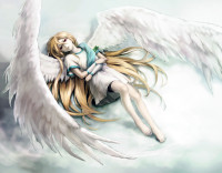 Konachan.com - 75220 afuro_terumi angel blonde_hair red_eyes wings.jpg