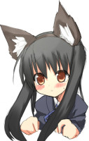 423400 - animal_ears black_hair blush brown_eyes k-on! long_hair nakano_azusa school_uniform solo tsunono.jpg