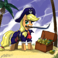 6383 - applejack John_Joseco pirate.jpg