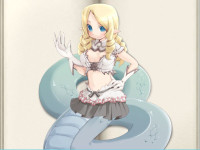 5571 - blond_hair blue_eyes blue_scales lamia.JPG