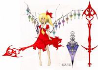 501504 - alternate_wings banpai_akira barefoot flandre_scarlet koumajou_densetsu koumajou_densetsu_1 laevatein short_hair solo sword touhou weapon wings.jpg