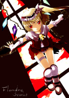 850349 - adapted_costume blonde_hair boots dutch_angle fingerless_gloves flandre_scarlet gloves lanwee panties red_eyes solo sword tiara torn_clothes touhou weapon white_gloves white_panties window wings.jpg