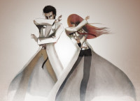 Konachan.com - 110016 brown_hair makise_kurisu okabe_rintarou red_hair steins;gate.jpg