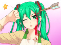 Konachan.com - 105962 blood g-tetsu green_hair hatsune_miku vocaloid wink.jpg