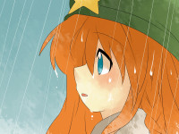 Gelbooru 1232170 aenobas blue_eyes braid comic face hat hong_meiling long_hair open_mouth rain red_hair silent_comic solo star touhou wet.jpg