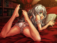 5981f8f30cb499c1227cf17599a116ef panties underwear gray_hair barefoot book miura_yui.jpg