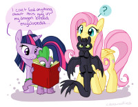 22430 - artist cobracookies crossover fluttershy how_to_train_your_dragon spike toothless twilight_sparkle.jpg