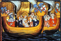 6th and 7th Crusades in 1248, 1270, led by King Louis IX (St. Louis) of France (both failures).jpg