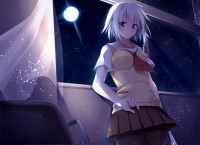 Konachan.com - 119912 ben-to pantyhose red_eyes seifuku short_hair toosaka_asagi white_hair yarizui_sen.jpg