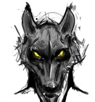 Werewolf_head_unfinished_by_Metrophelean.jpg