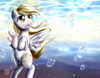 615395__safe_solo_derpy+hooves_pixiv_water_bubbles.jpg