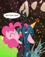 63213__safe_pinkie+pie_queen+chrysalis_party+canno.jpg