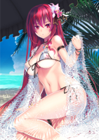 At-the-beach-[Flower-Knight-Girl].jpg