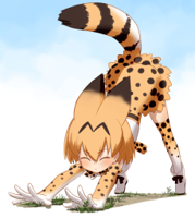 Stretching-[Kemono-Friends].jpg