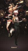 __enoshima_junko_komaeda_nagito_and_monokuma_danga.jpg