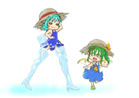 cirno_and_daiyousei_touhou_drawn_by_chamaji__d1a47.jpg