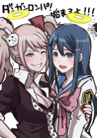 __enoshima_junko_maizono_sayaka_and_monokuma_danga.jpg