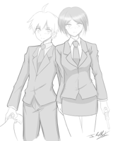 __ikusaba_mukuro_and_naegi_makoto_danganronpa_and_.jpg