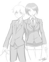__ikusaba_mukuro_and_naegi_makoto_danganronpa_and_.jpg