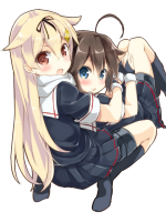 shigure_and_yuudachi_kantai_collection_drawn_by_ma.jpg