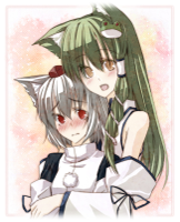 __inubashiri_momiji_and_kochiya_sanae_touhou_drawn.jpg