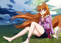 moe 87616 animal_ears arakawa_megumi horo spice_and_wolf tail wallpaper бросслет.png