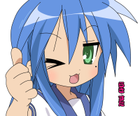 Konachan.com - 70830 blue_hair close izumi_konata lucky_star vector.png