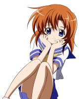 moe 105781 higurashi_no_naku_koro_ni ryuuguu_rena seifuku transparent_png vector_trace.png