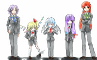 180427 - bat_wings flandre_scarlet formal hong_meiling izayoi_sakuya pant_suit patchouli_knowledge remilia_scarlet shorts suit touhou tuxedo wings.png