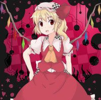 862907 - absurdres blonde_hair blush fang flandre_scarlet hat highres open_mouth red_eyes short_hair side_ponytail smile solo touhou wings.png