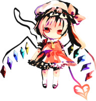 942593 - a-yuda blonde_hair chibi dress flandre_scarlet hat laevatein necktie red_dress red_eyes side_ponytail sketch solo touhou wings.png