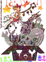 919702 - airplane animal apple ascot bear blonde_hair book bow box broom cage cat clock crayon crescent_moon dice english eyes feet flandre_scarlet flower food fruit giraffe hakurei_reimu hands hat hat_bow highres horn .png