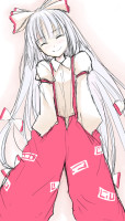 636370 - bow closed_eyes fujiwara_no_mokou hair_bow hair_ribbon hands_in_pockets happy haruno_tomoya head_tilt ribbon silver_hair smile solo suspenders touhou.png