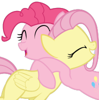 115305 - fluttershy hug hugging pinkie_pie vector.png