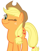 applejack_wink___vector__by_xmayii-d4orfjj.png