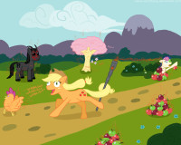 44214__safe_fluttershy_applejack_scootaloo_apple_s.png