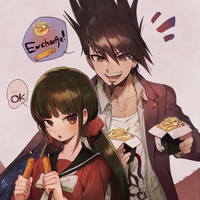 __harukawa_maki_momota_kaito_and_monokuma_danganro.png