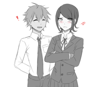 __ikusaba_mukuro_and_naegi_makoto_danganronpa_and_.png