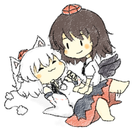 __inubashiri_momiji_and_shameimaru_aya_touhou_draw.png